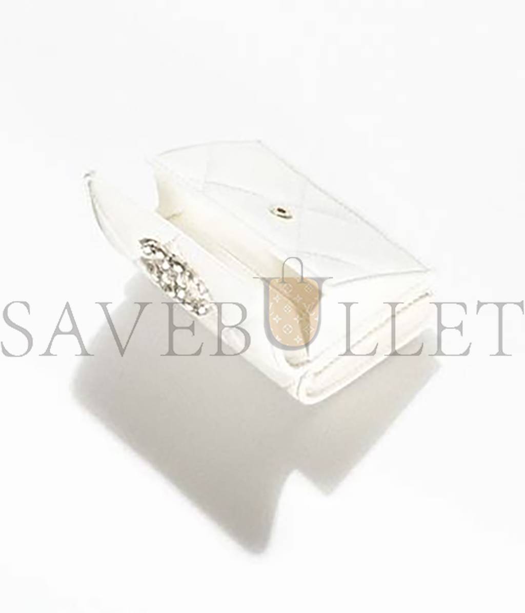 Ch*el 19 small flap wallet ap1789 b07327 10601 (12*7.5*2.5cm)